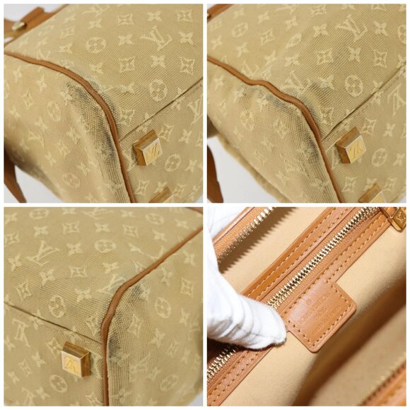 LOUIS VUITTON Monogram Mini Josephine PM Hand Bag Beige - Picture 12 of 15